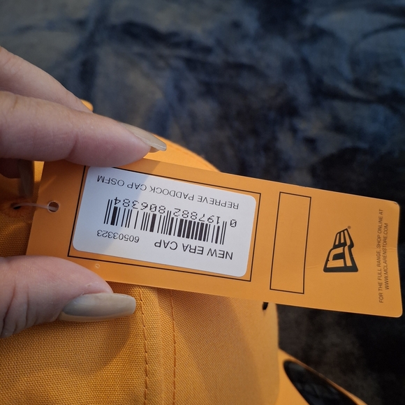 New Era Mclaren Formula 1 Team Bright Orange 9FORTY Cap, Adjustable - Picture 4 of 5